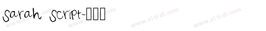 Sarah Script字体转换